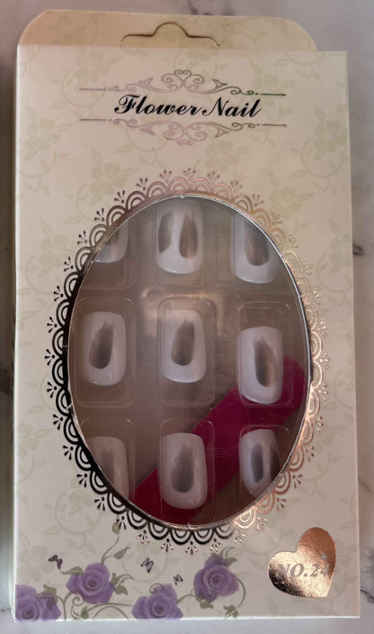 24 PCs Press-on Nails Set - for Stunning Manicures - Project M Shop
