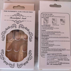 24 PCs Press-on Nails Set - Stylish and Easy to Apply Press-on Nails Set - Project M Shop