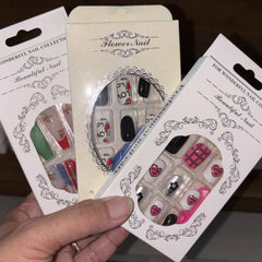 Set of 3 Press-on Nails Set - 24 PCs Stylish Nail Press-ons - Project M Shop