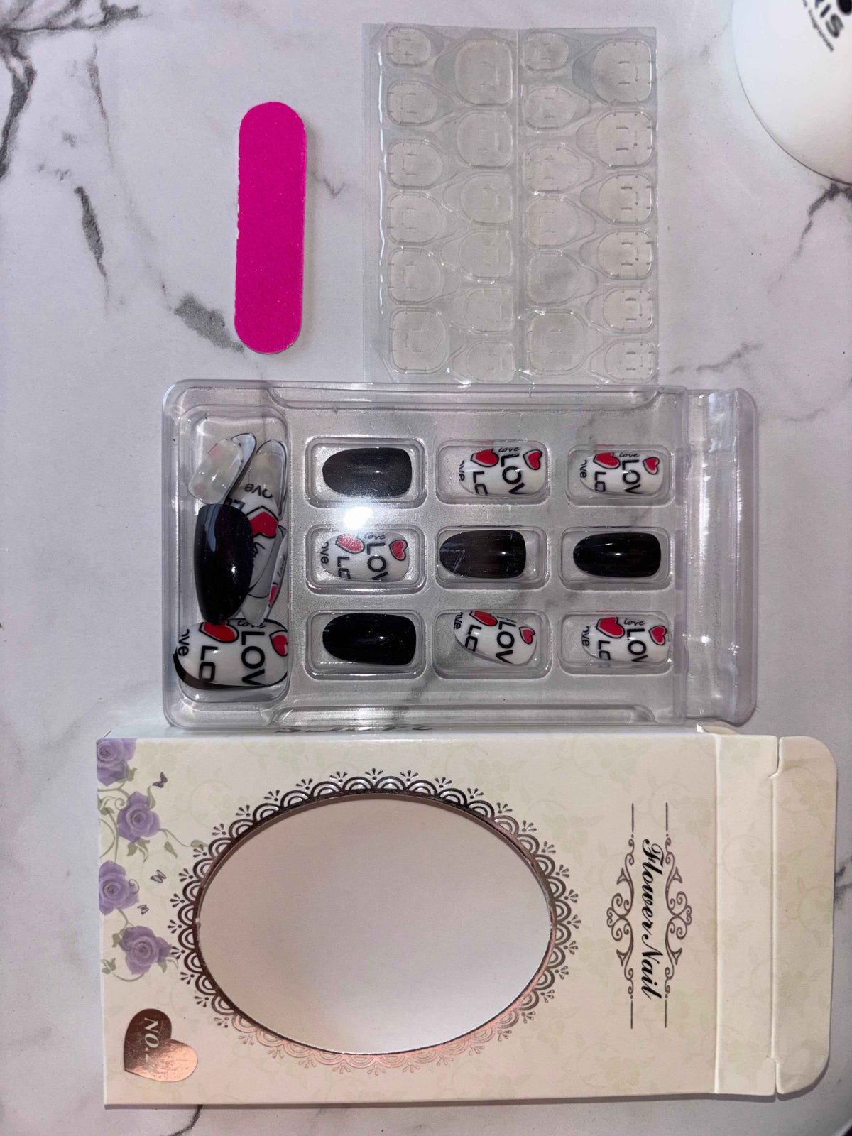 Set of 3 Press-On Nails – 72 PCs Multi-Style Nail Kit