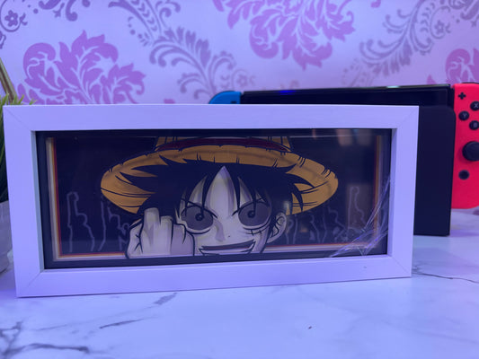 Paper Crafted Luffy - One Piece Style LED Lamp