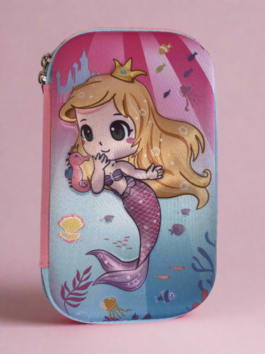Mermaid Pencil Case for Girls – Ocean Theme School Kit