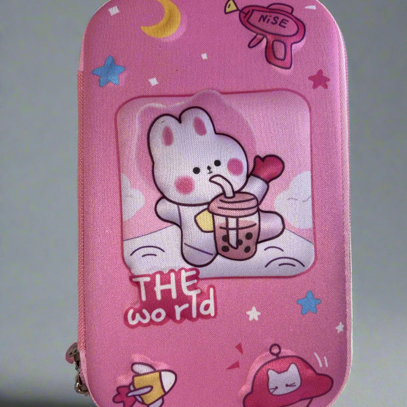 The World Bunny Pencil Case for Girls - Cute Bunny Pencil Case for Girls - Project M Shop