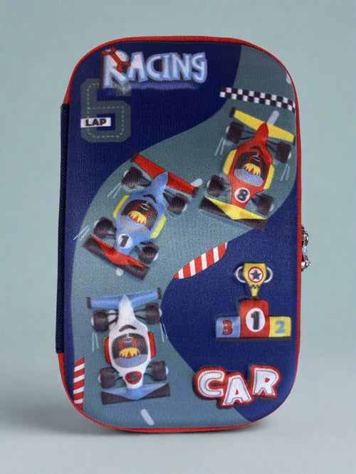 Racing Cars Pencil Case for Boys – Speed-Themed School Kit