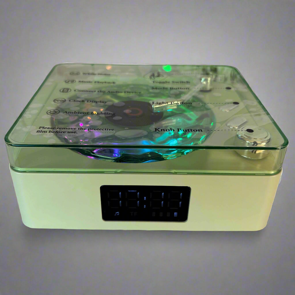 Retro Bluetooth Speaker with RGB Night Lamp – Room Decor Audio