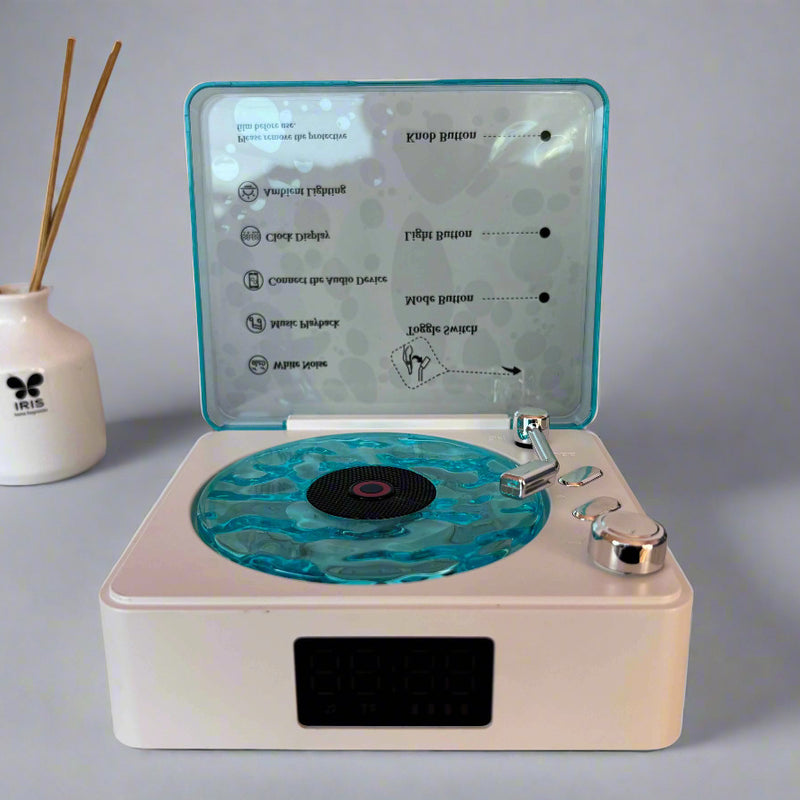 Mini Retro Bluetooth Vintage Speaker with Subwoofer and RGB Night Lamp - Project M Shop