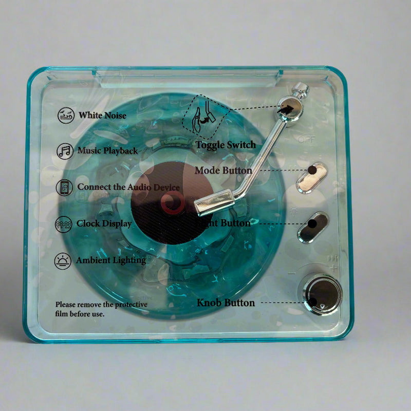 Mini Retro Bluetooth Vintage Speaker with Subwoofer and RGB Night Lamp - Project M Shop