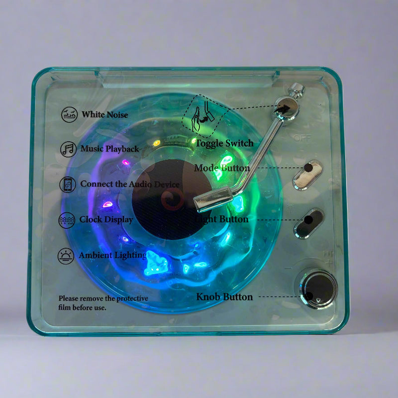 Mini Retro Bluetooth Vintage Speaker with Subwoofer and RGB Night Lamp - Project M Shop