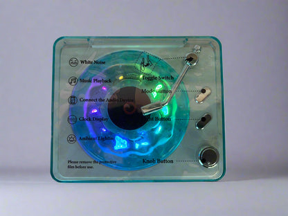 Mini Retro Bluetooth Vintage Speaker with Subwoofer and RGB Night Lamp - Project M Shop
