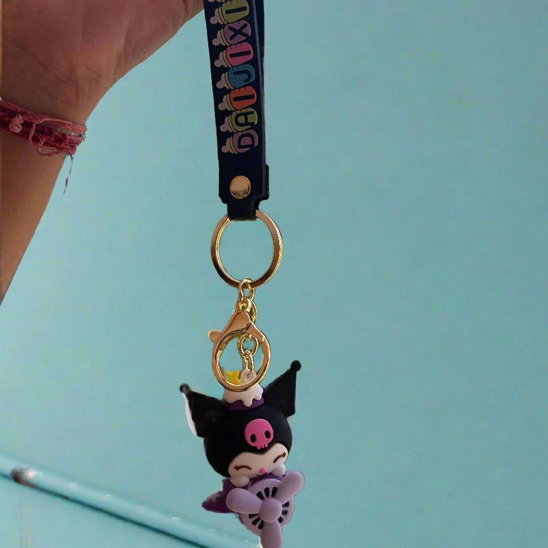 Kuromi 3D Keychain - Adorable Airplane PVC Accessory Hot Selling - Project M Shop