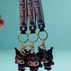 Kuromi 3D PVC Keychain - Adorable Hot Selling Bat Style Keychain - Project M Shop