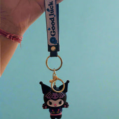 Kuromi 3D PVC Keychain - Adorable Hot Selling Bat Style Keychain - Project M Shop