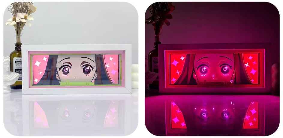 Naruto Anime Girl LED Lamp – Paper Craft Night Light for Fans