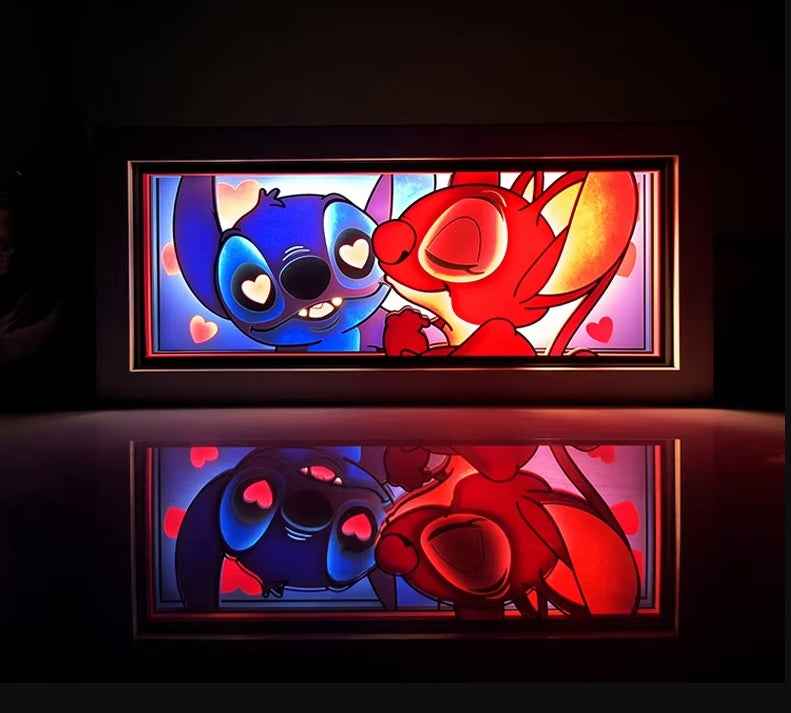 Stitch LED Night Lamp – Cute Handmade Paper Craft Light