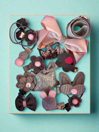 Light Grey Hair Clips – 18 PCs Everyday Neutral Set