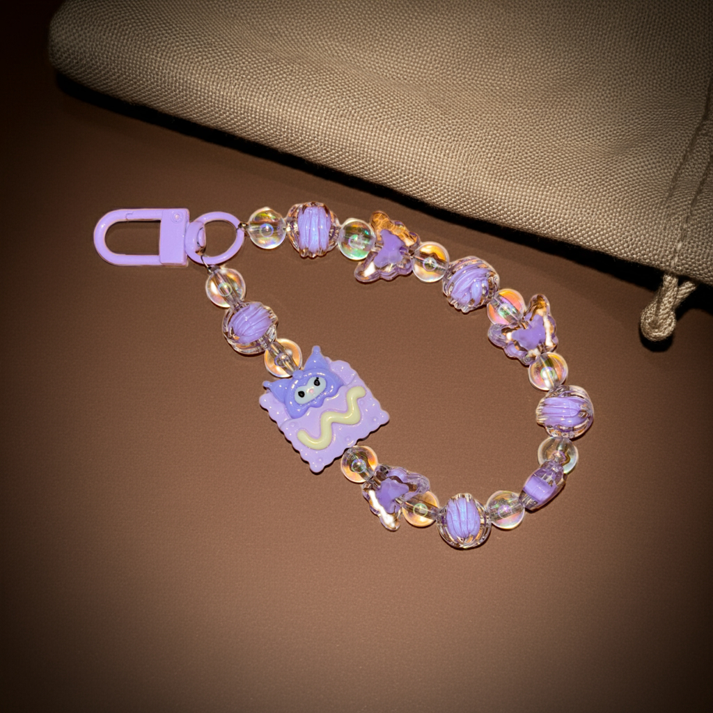 Kuromi Shell Beads Charm – Trendy Bag Accessory