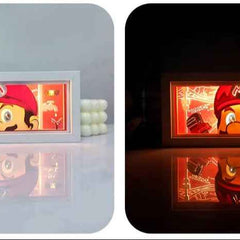 Mario Paper Crafted LED Lamp - Unique Lighting Inspired by Classic Gaming - Project M Shop