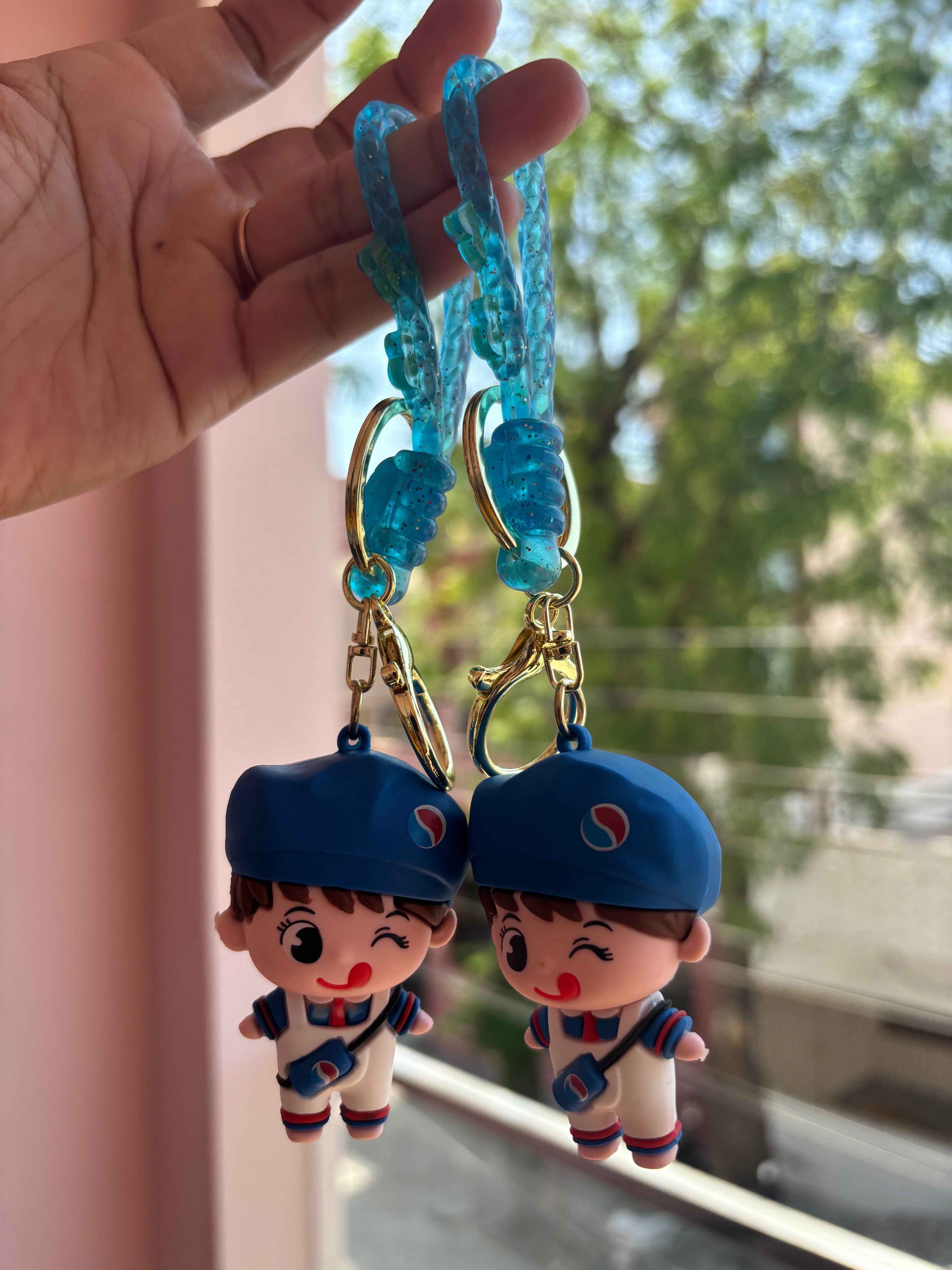 Pep-Si Boy Cute and Handsome 3D PVC Keychain - Creative Animation Design - Project M Shop