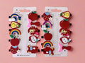 Set of 2 Red Apple Mermaid Hair Clips for Girls - Project M Shop
