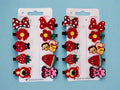 Set of 2 Red Bear Pony Hair Clip for Girls - Project M Shop