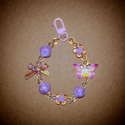 Blue Po-chaccoo wing Beads Phone/Bag Charm - Project M Shop