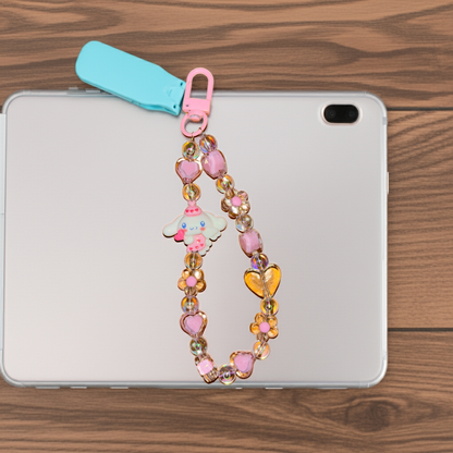Pink Pochacco beads Phone/bag charm - Project M Shop