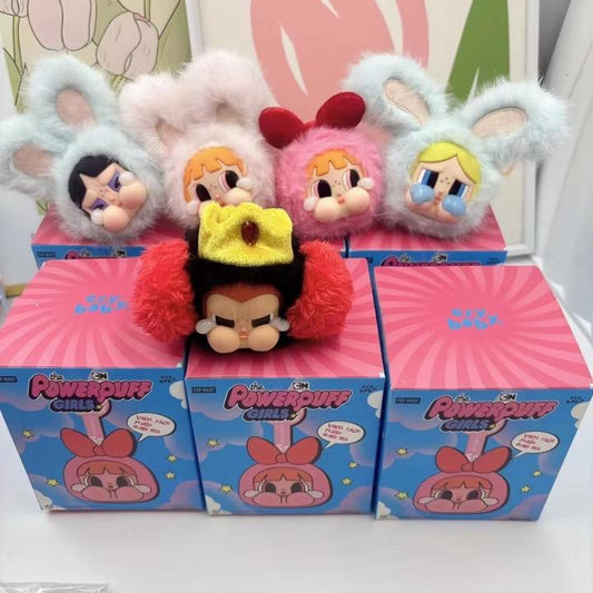 Crybaby Powerpuff Girls Series Vinyl Face Plush Blind Box Random Action Figures Collectible Toys - 1 Random Piece