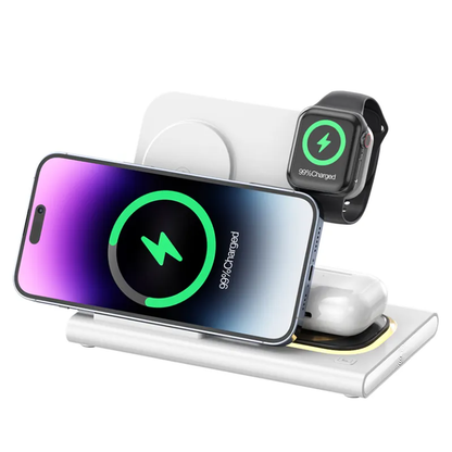 Multifunctional 3 in 1 Wireless Charger Holder Stand Fast Charging Station for Watch Airpods Mobile Phones