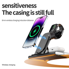 Multifunctional 3 in 1 Wireless Charger for Watch, AirPods, and Mobile Phones - Fast Charging Station - Project M Shop