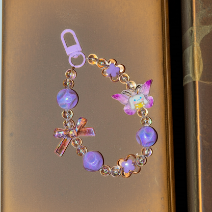 Blue Po-chaccoo wing Beads Phone/Bag Charm - Project M Shop