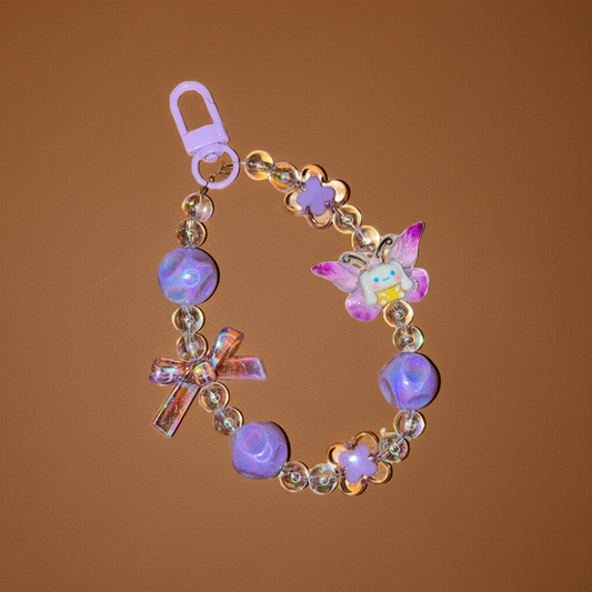 Blue Po-chaccoo wing Beads Phone/Bag Charm - Project M Shop