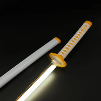 Zenitsu Agatsuma Katana | 104 CM Full Length Nichirin LED Wooden Sword - Demon Slayer