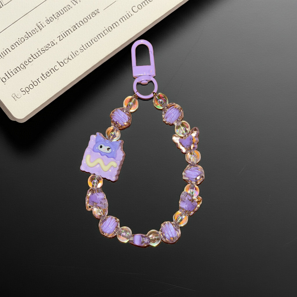 Kuromi Shell Beads Charm – Trendy Bag Accessory