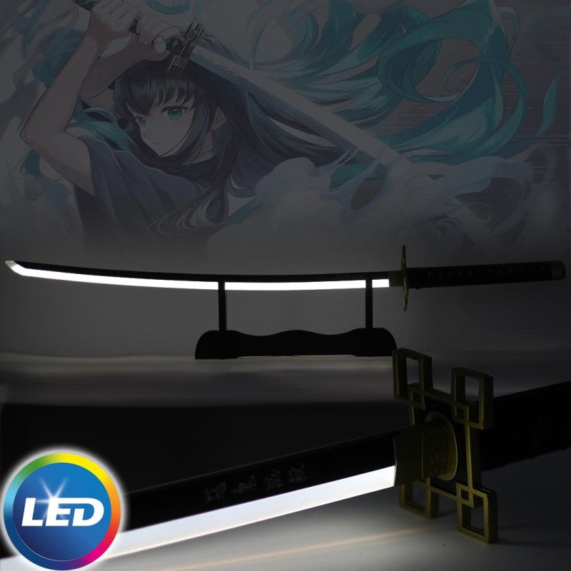 Muichiro Tokito 104CM Full Length LED katana - Demon slayer katana - Project M Shop