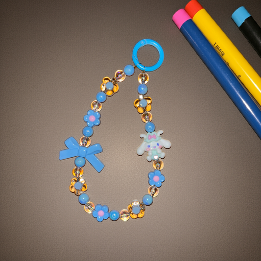 Blue Pochaccoo Beads Phone/Bag Charm - Project M Shop