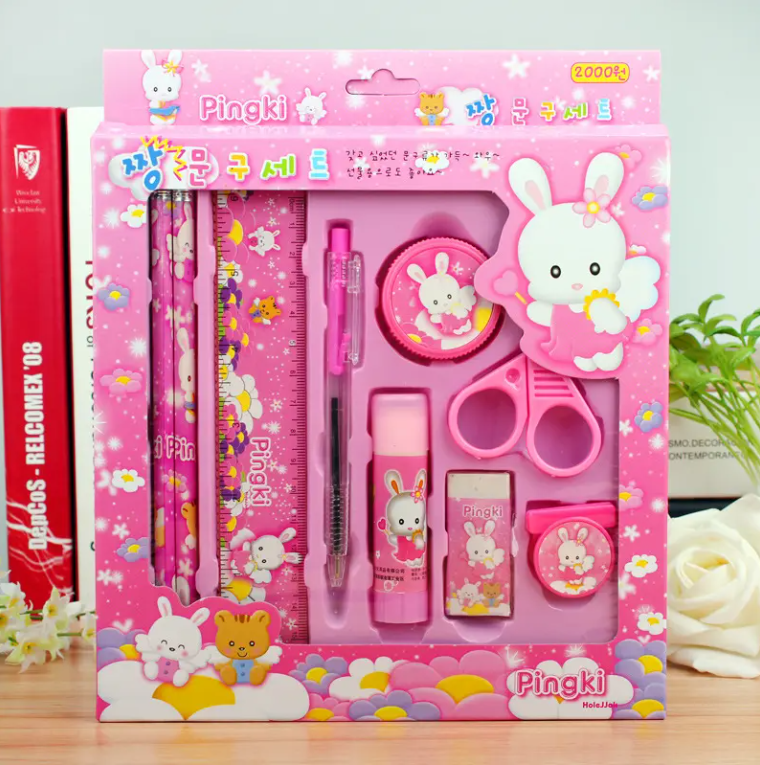 9-Piece Student Stationery Gift Set for Kids