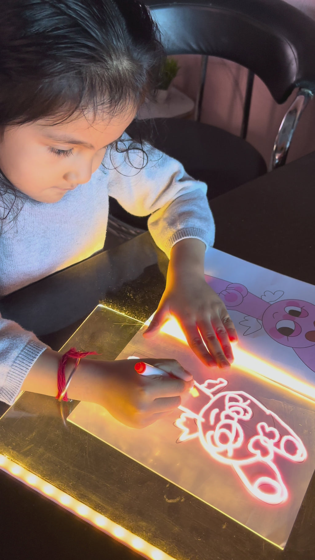 LED Drawing Board for Kids - Glowing Sketch Board for Creative Fun