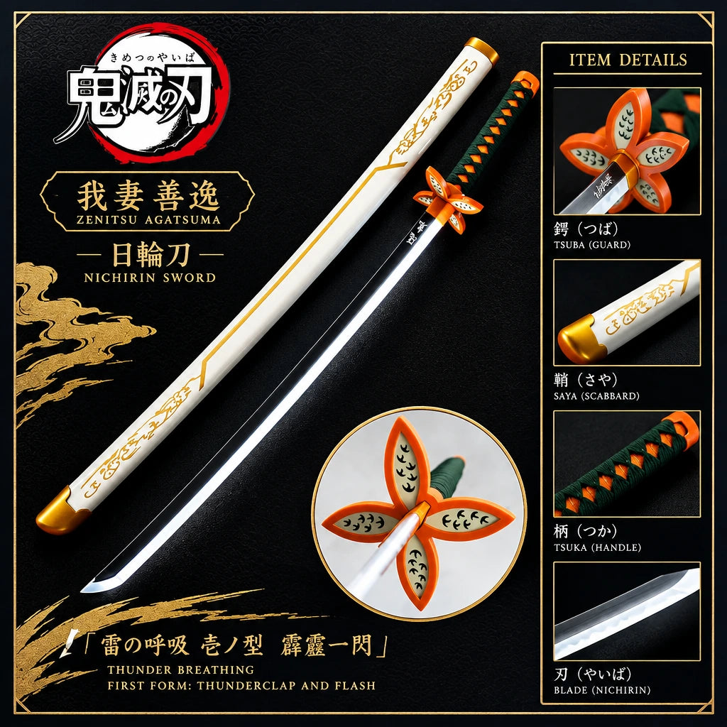 Shinobu Kocho Nichirin LED Katana - 105cm | Demon Slayer Insect Hashira - photo 1