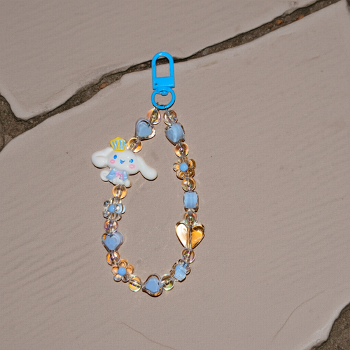 Blue Pochacco Beads Charm – Trendy Bag Accessory