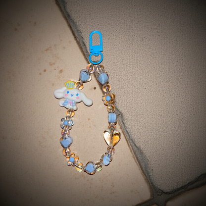 blue Po-chacco beads Phone/bag charm - Project M Shop
